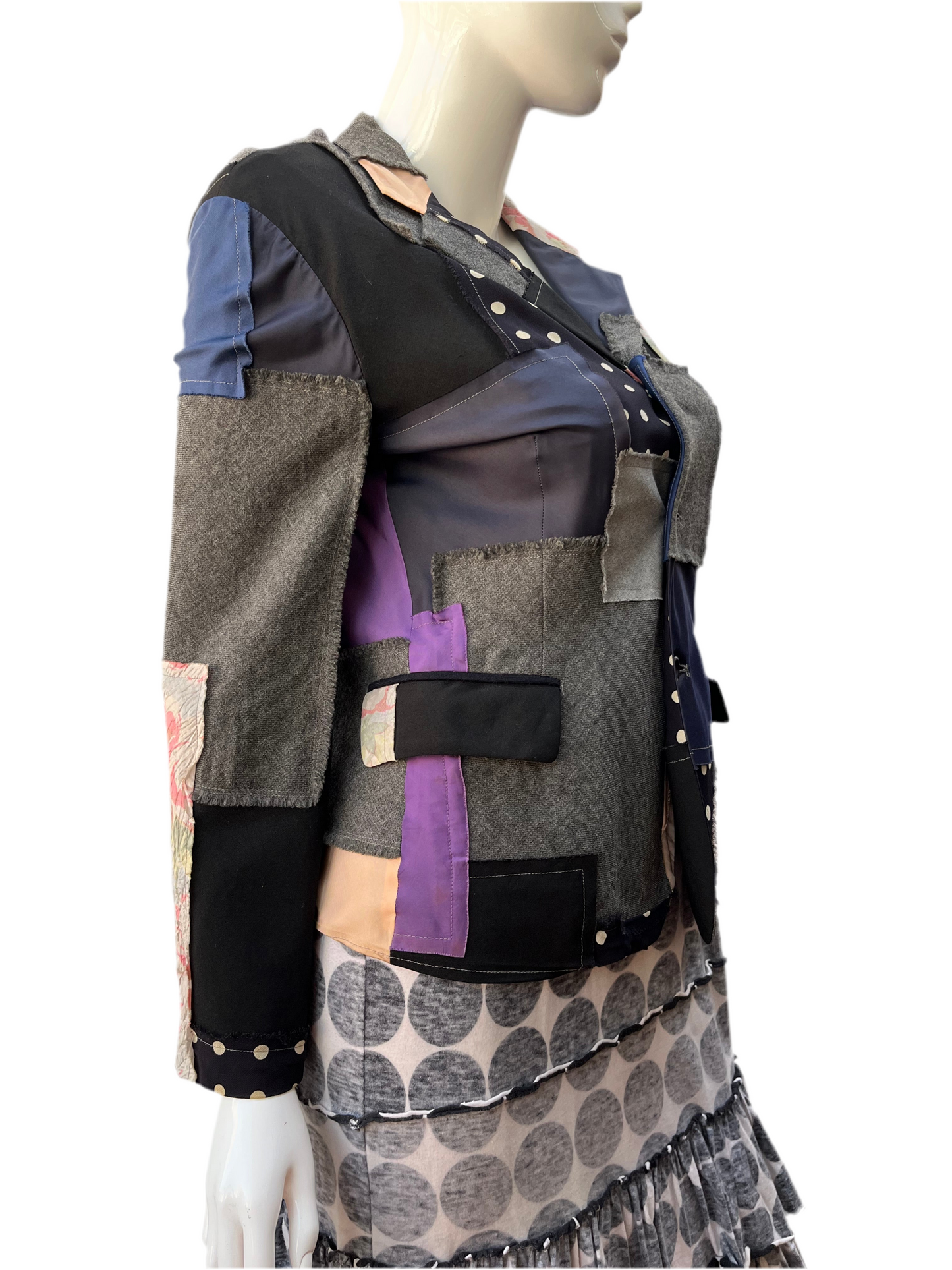 Comme Des Garçons Patchwork Blazer