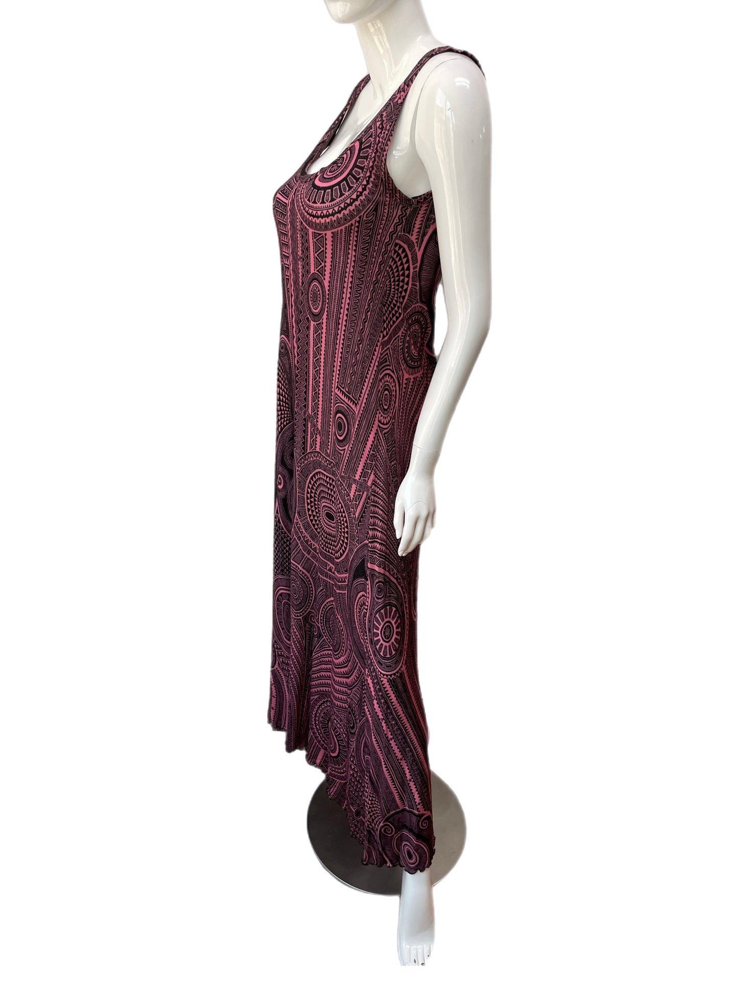 Jean Paul Gaultier Soleil Tribal Tattoo Print Tank Dress