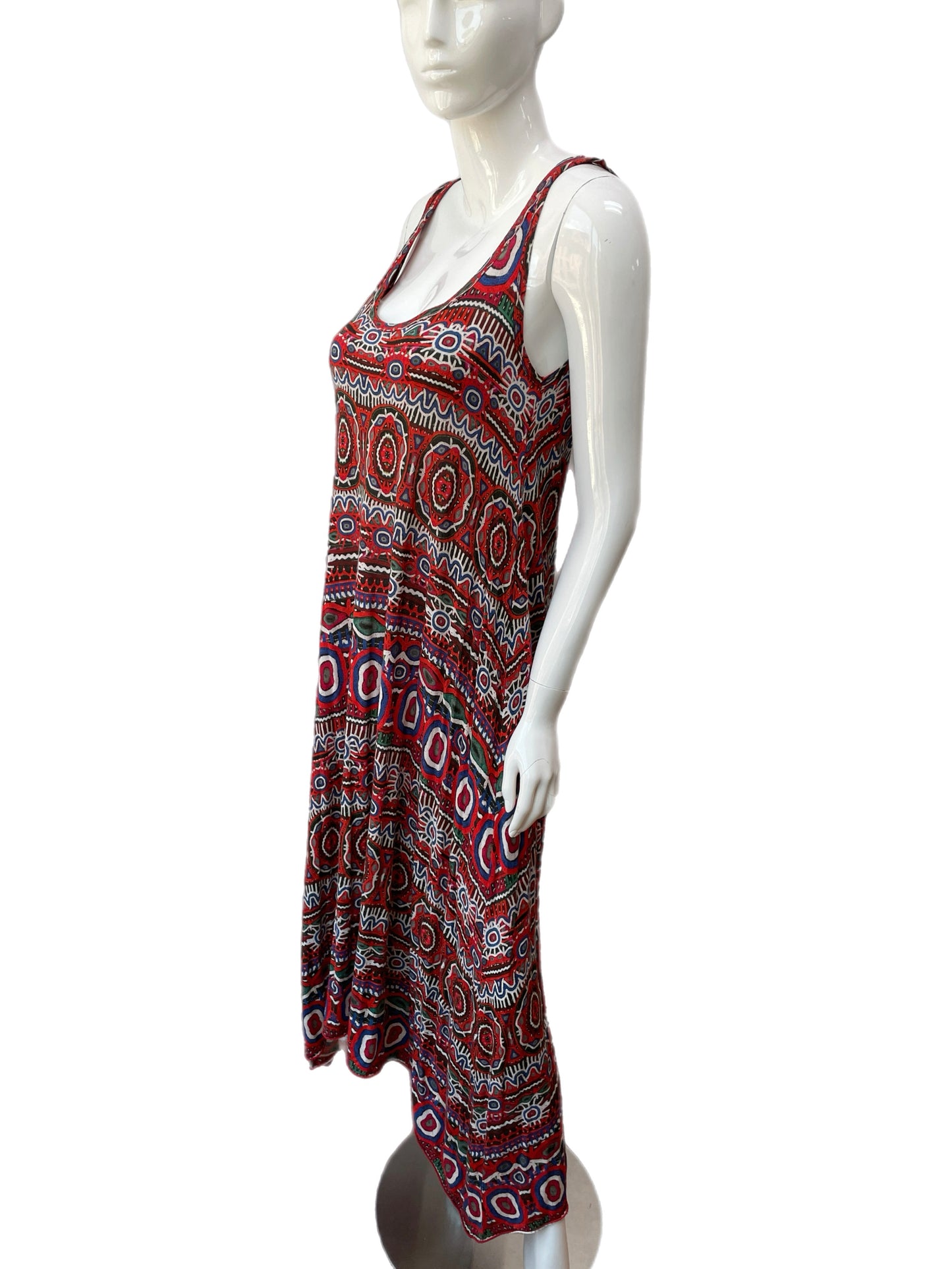 Jean Paul Gaultier Soleil Psychedelic Tribal Print Tank Dress