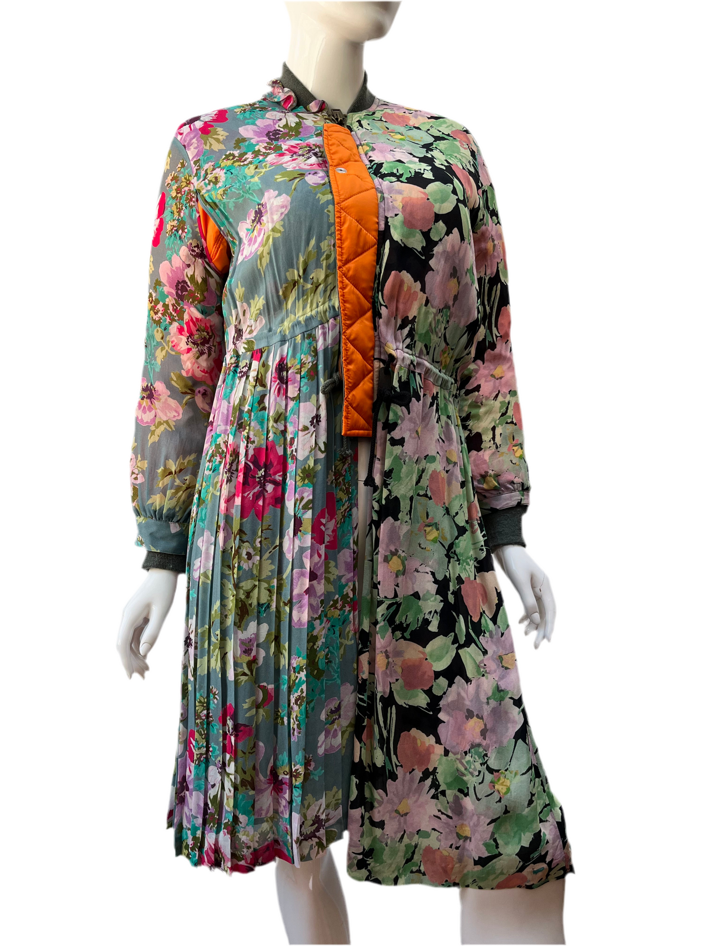 Junya Watanabe x Comme Des Garçons Floral Pleated Bomber Dress