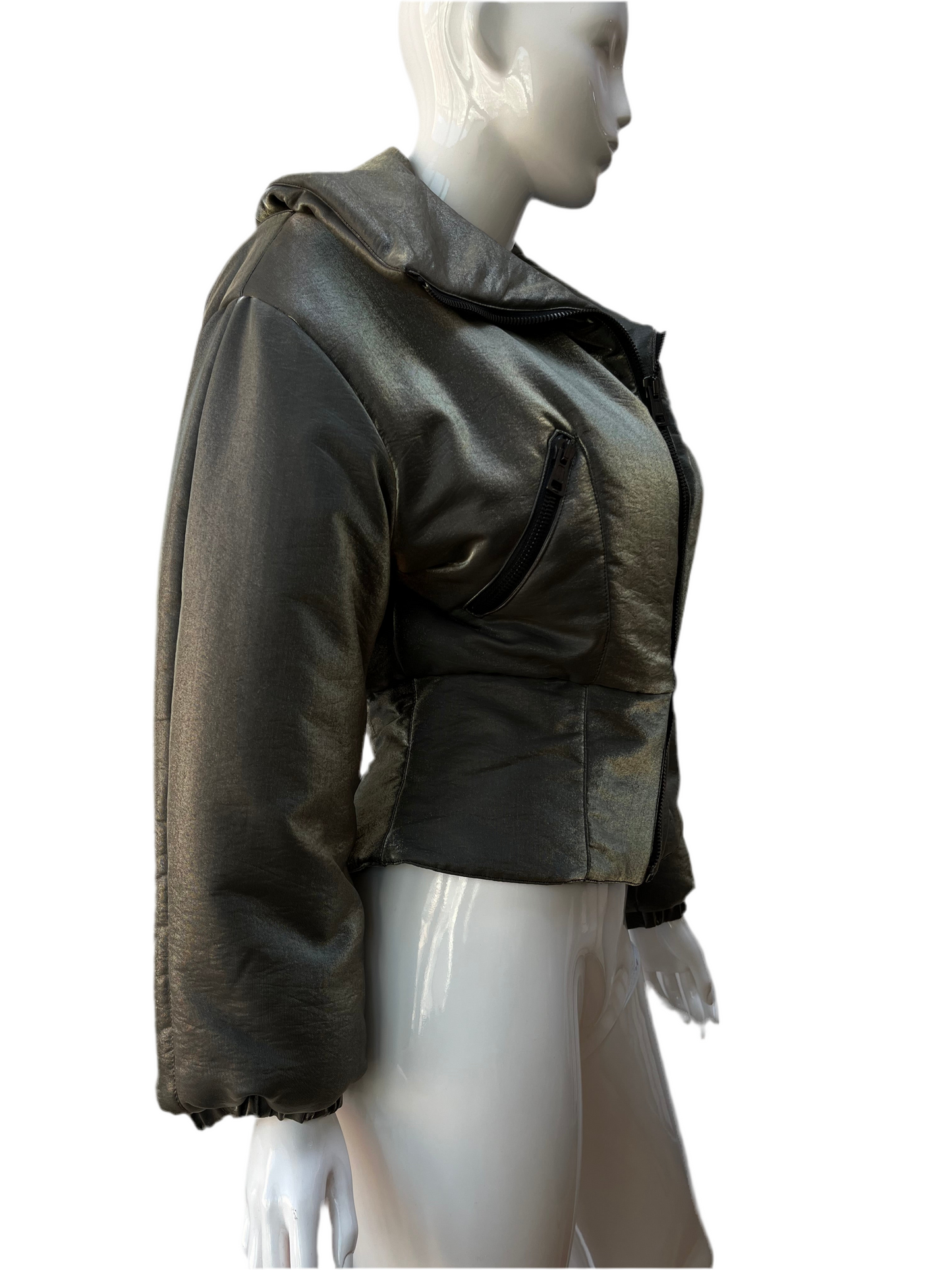 State of Claude Montana Iridescent Puff Jacket