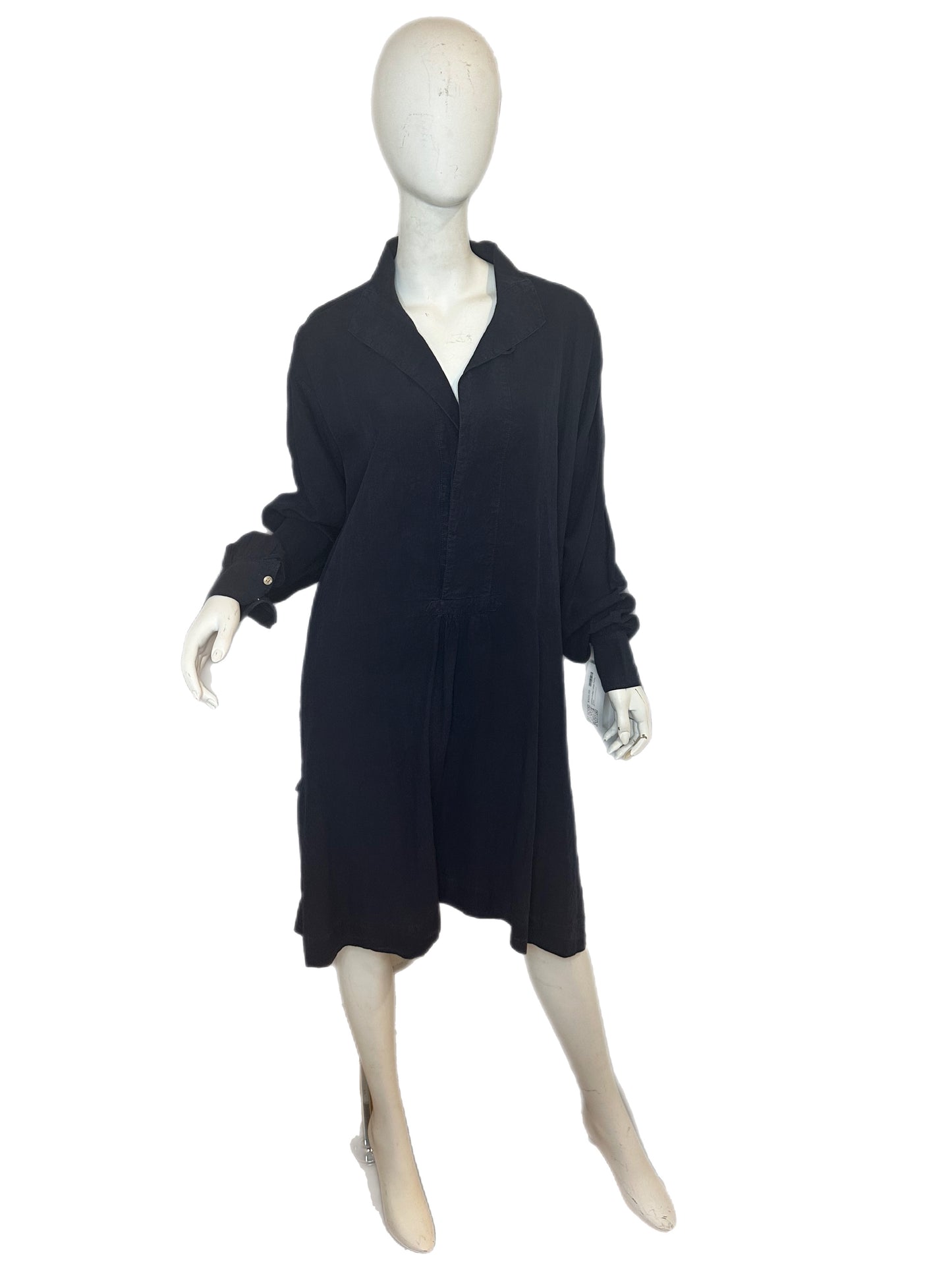 45RPM Indigo linen Smock Dress