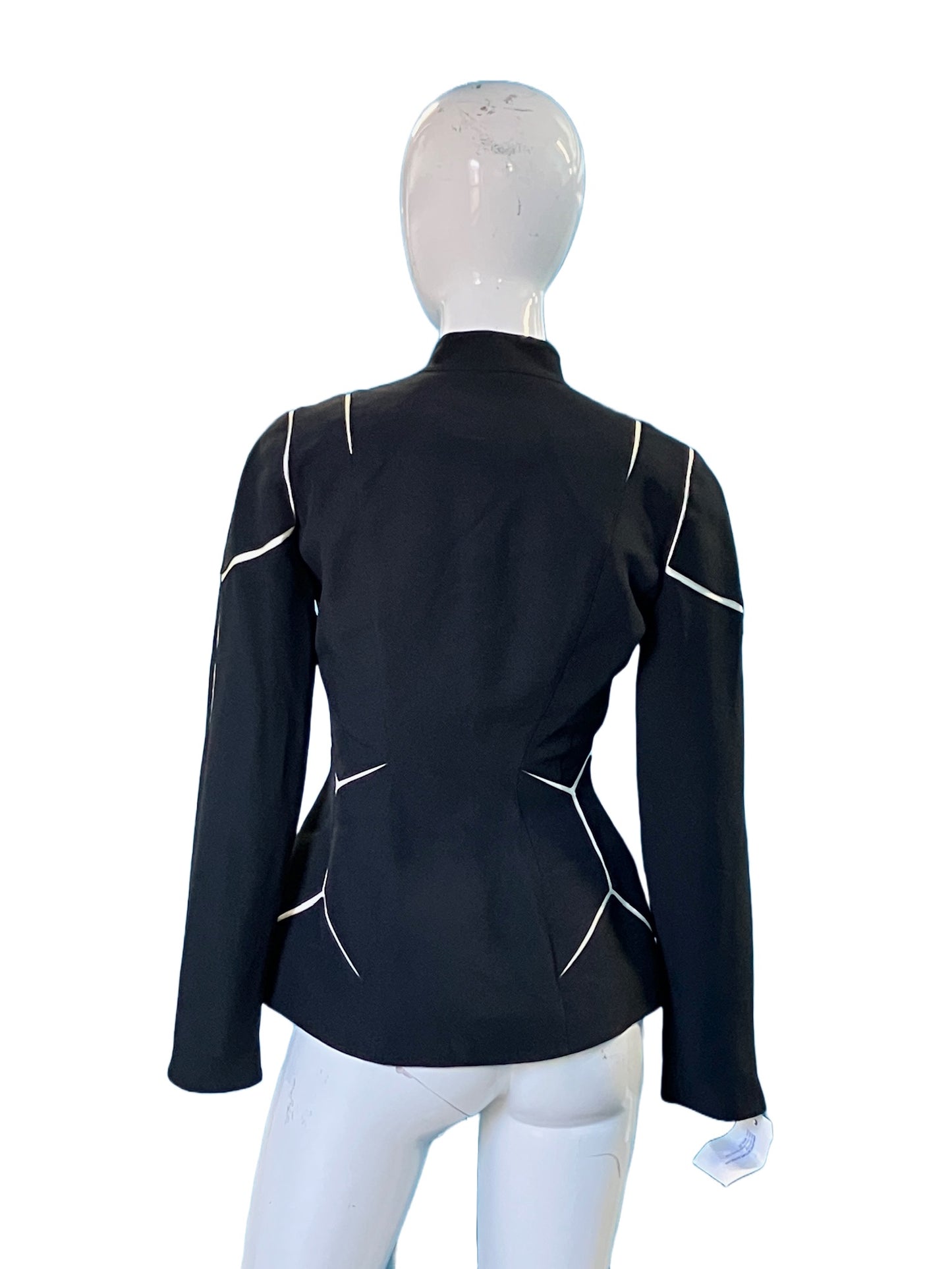 Thierry Mugler 1990’s black & White Soccer Ball Blazer