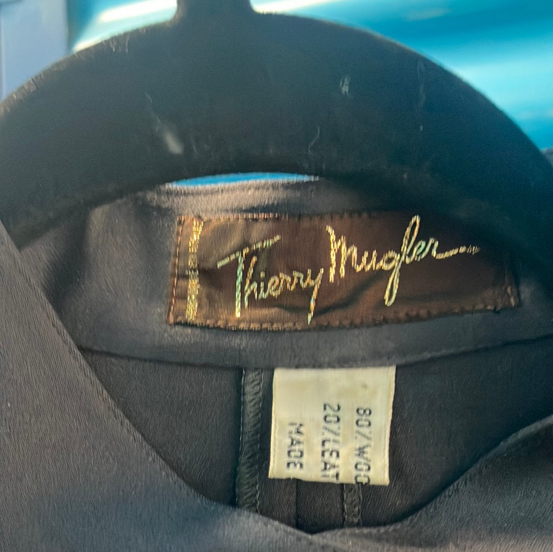 Thierry Mugler 1970’s Suede Appliqué Jumpsuit