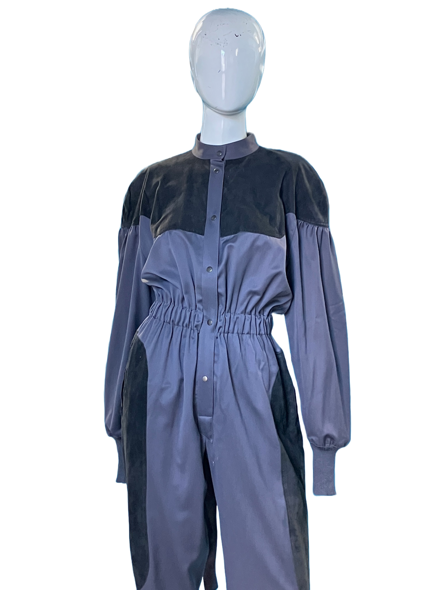 Thierry Mugler 1970’s Suede Appliqué Jumpsuit
