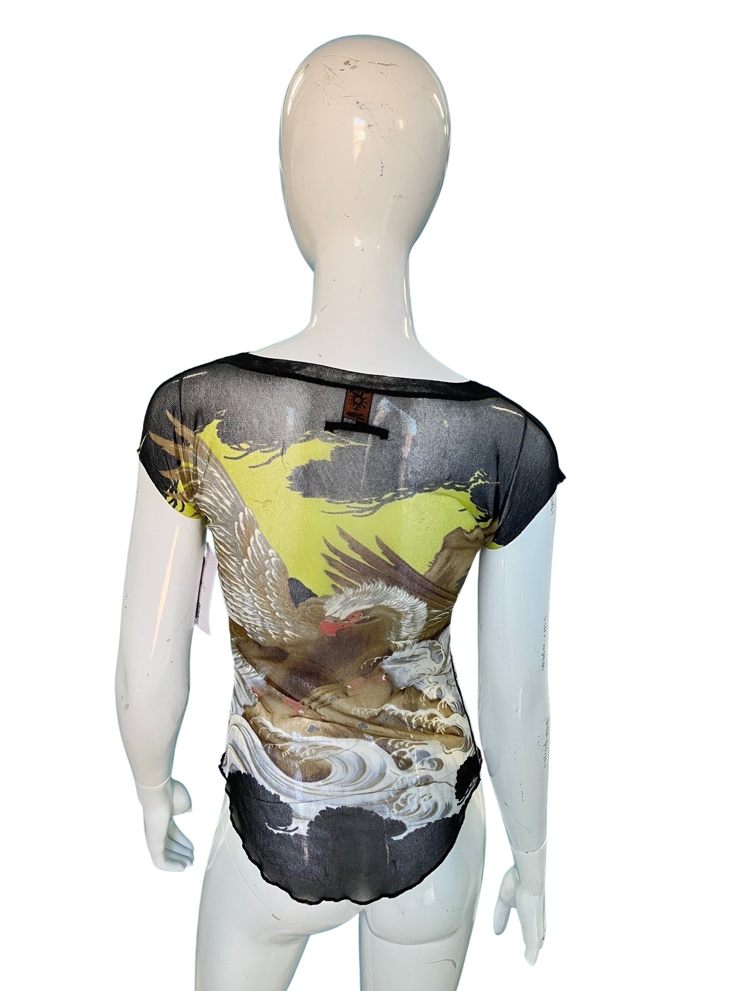 Jean Paul Gaultier JPG Soleil Golden Eagle Hawk Kendall Jenner Crop-top