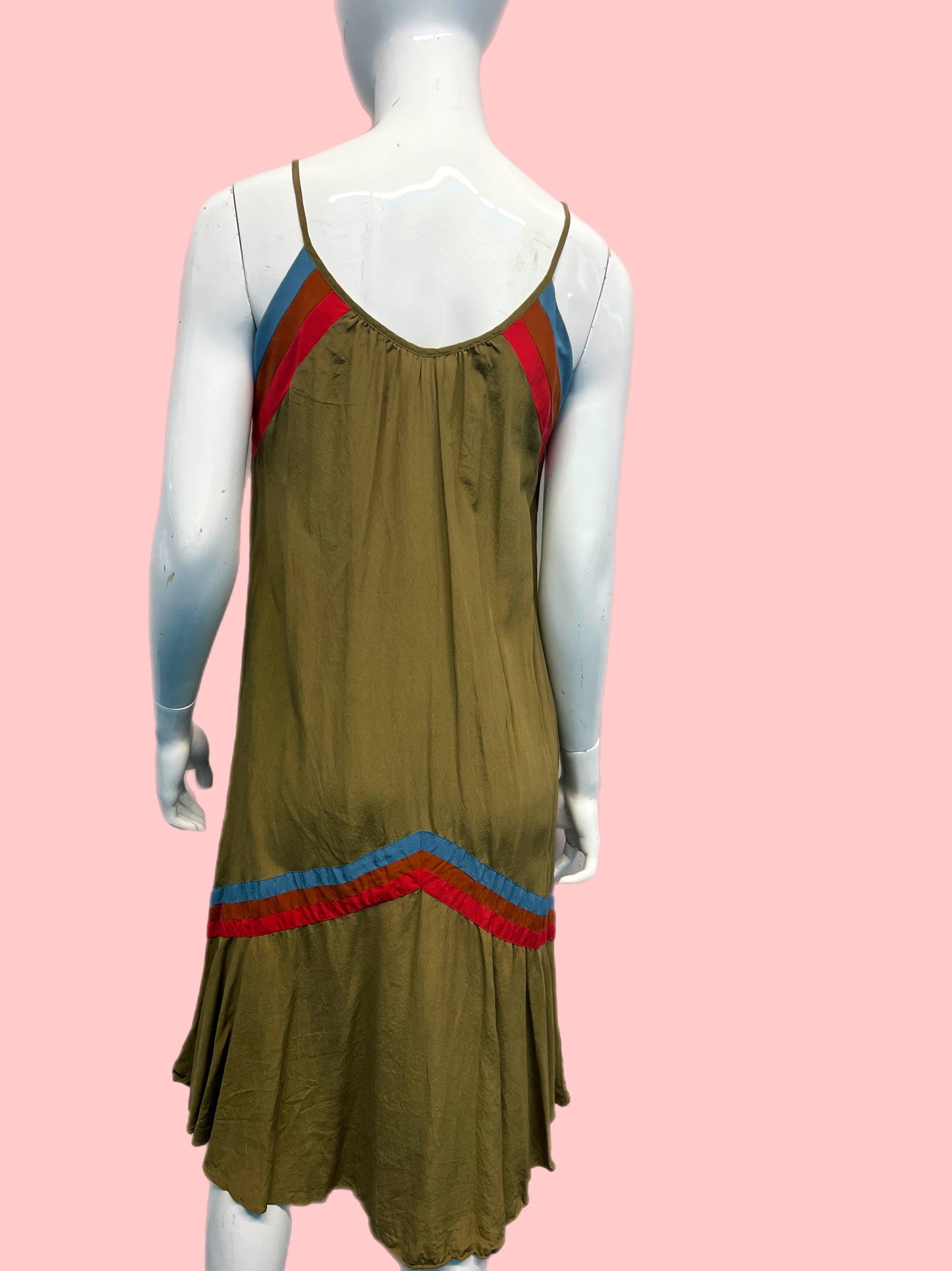 1970’s Ted Lapidus Couture Silk Crepe Tunic Dress