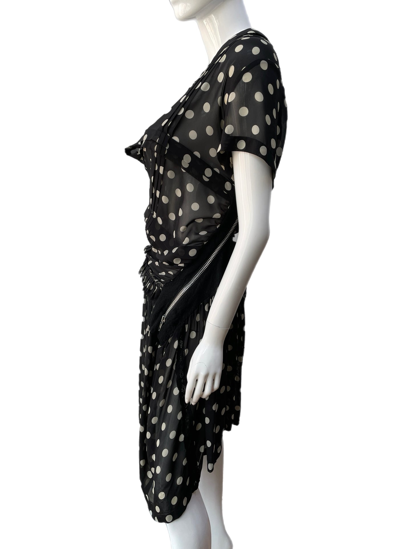 Junya Watanabe Comme Des Garçons Asymmetrical Polka Dot Dress