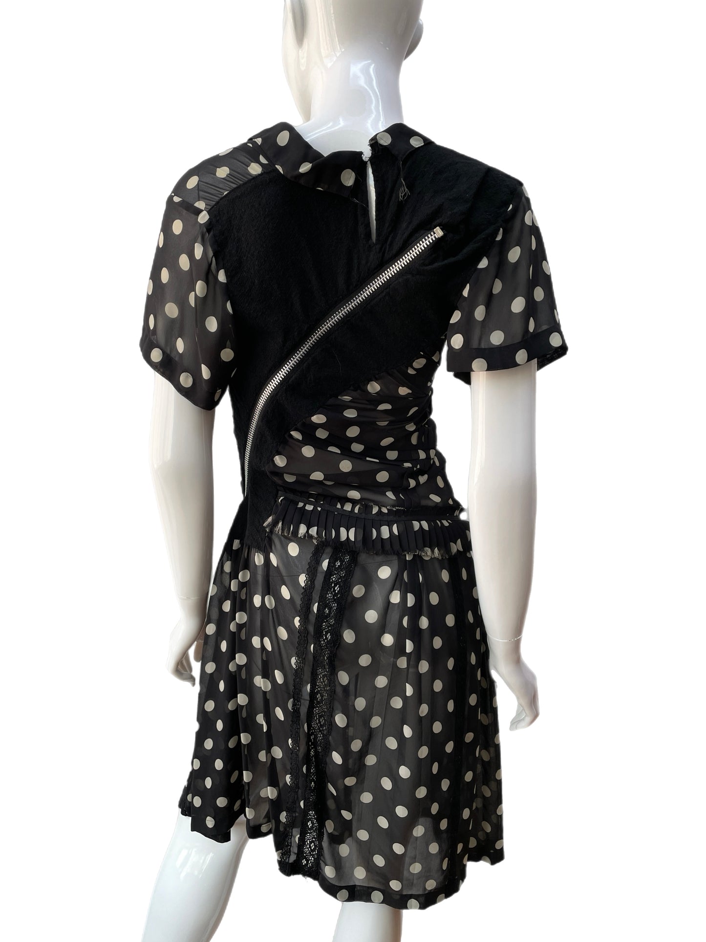 Junya Watanabe Comme Des Garçons Asymmetrical Polka Dot Dress