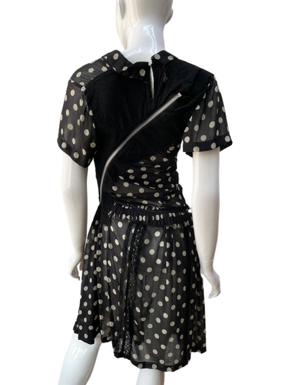 Junya Watanabe Comme Des Garçons Asymmetrical Polka Dot Dress