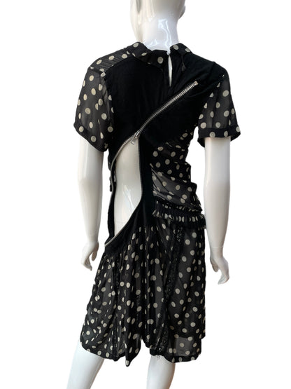 Junya Watanabe Comme Des Garçons Asymmetrical Polka Dot Dress