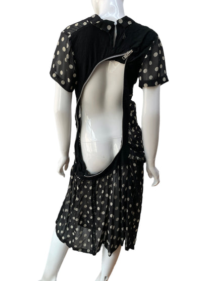Junya Watanabe Comme Des Garçons Asymmetrical Polka Dot Dress