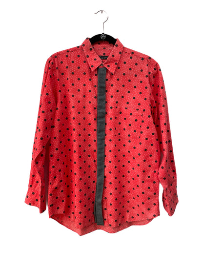 Comme Des Garçons Homme Watermelon Polka Dot Dress Shirt
