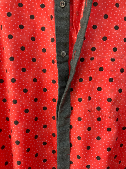 Comme Des Garçons Homme Watermelon Polka Dot Dress Shirt