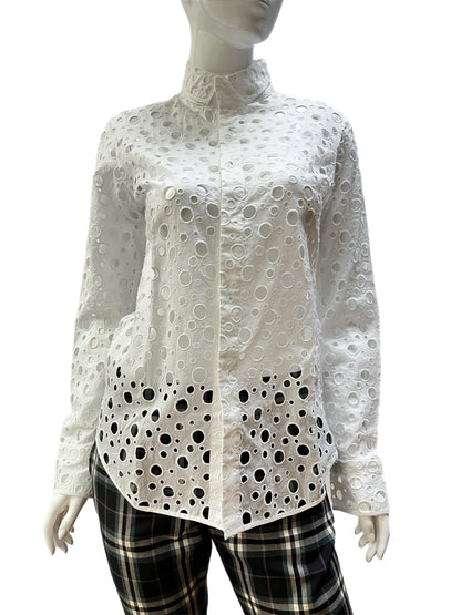 Yohji Yamamoto Polka Dot Holes Button-Up
