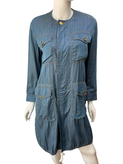 Comme Des Garçons Tricot Light Denim Duster Dress