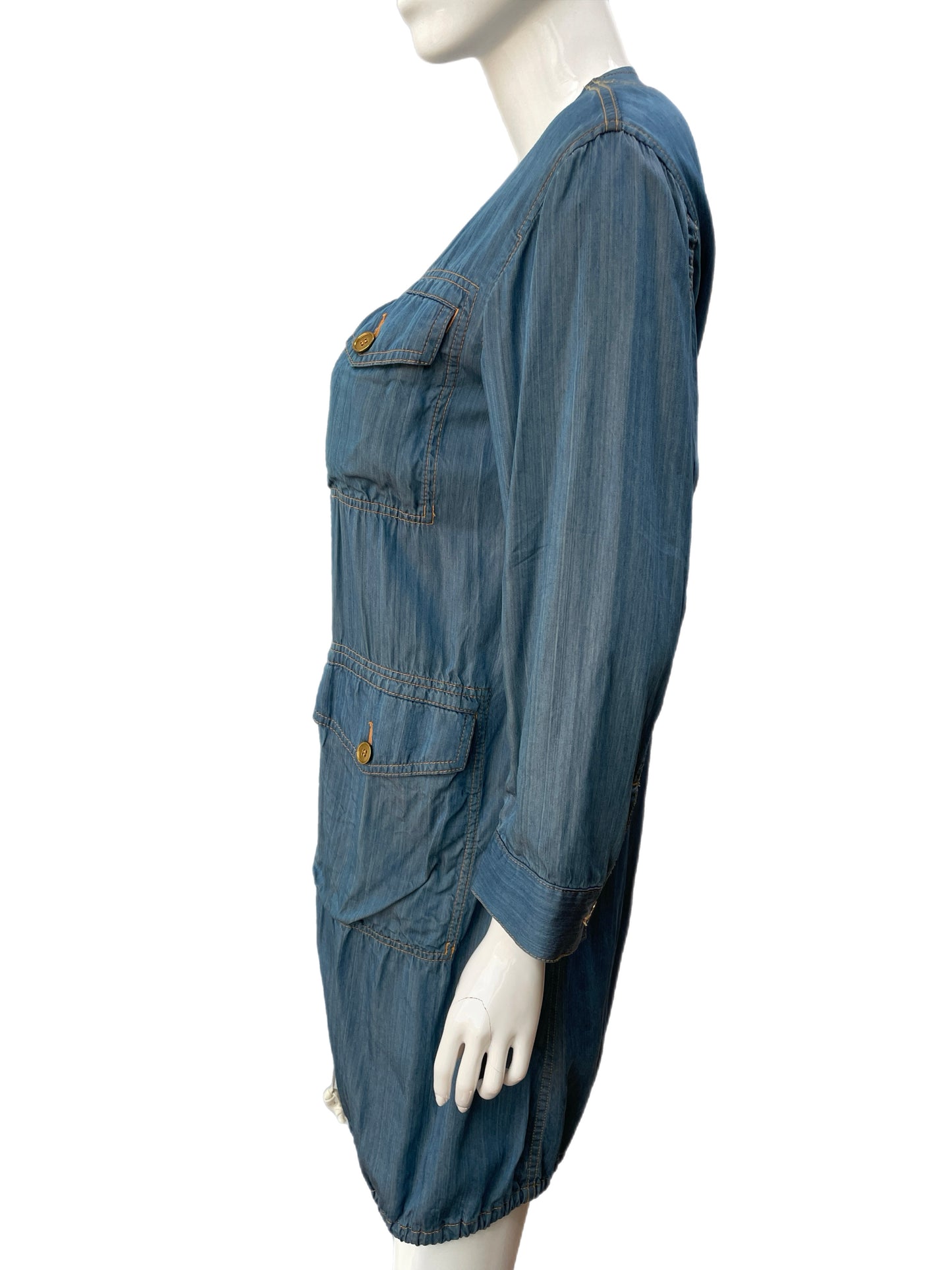 Comme Des Garçons Tricot Light Denim Duster Dress
