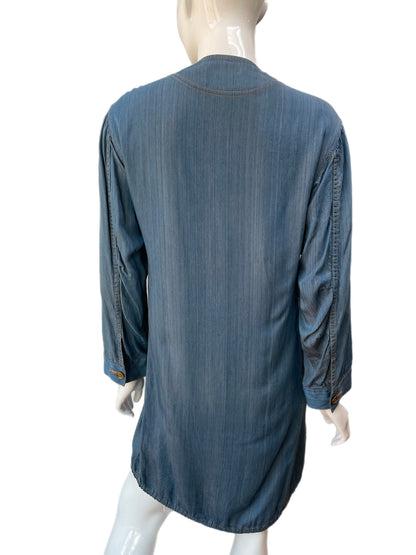 Comme Des Garçons Tricot Light Denim Duster Dress
