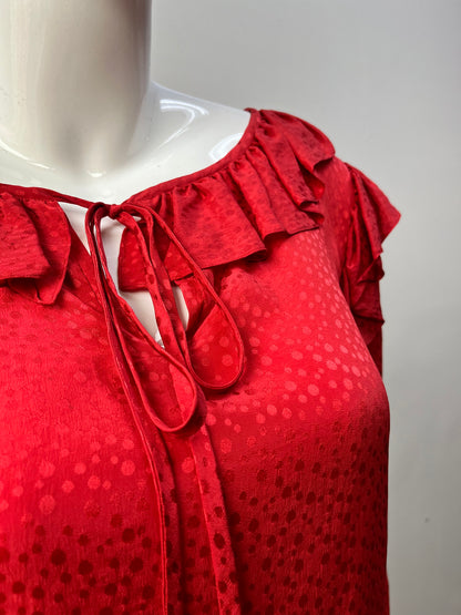 1970’s Saint Laurent Rive Gauche Silk jacquard peasant Blouse