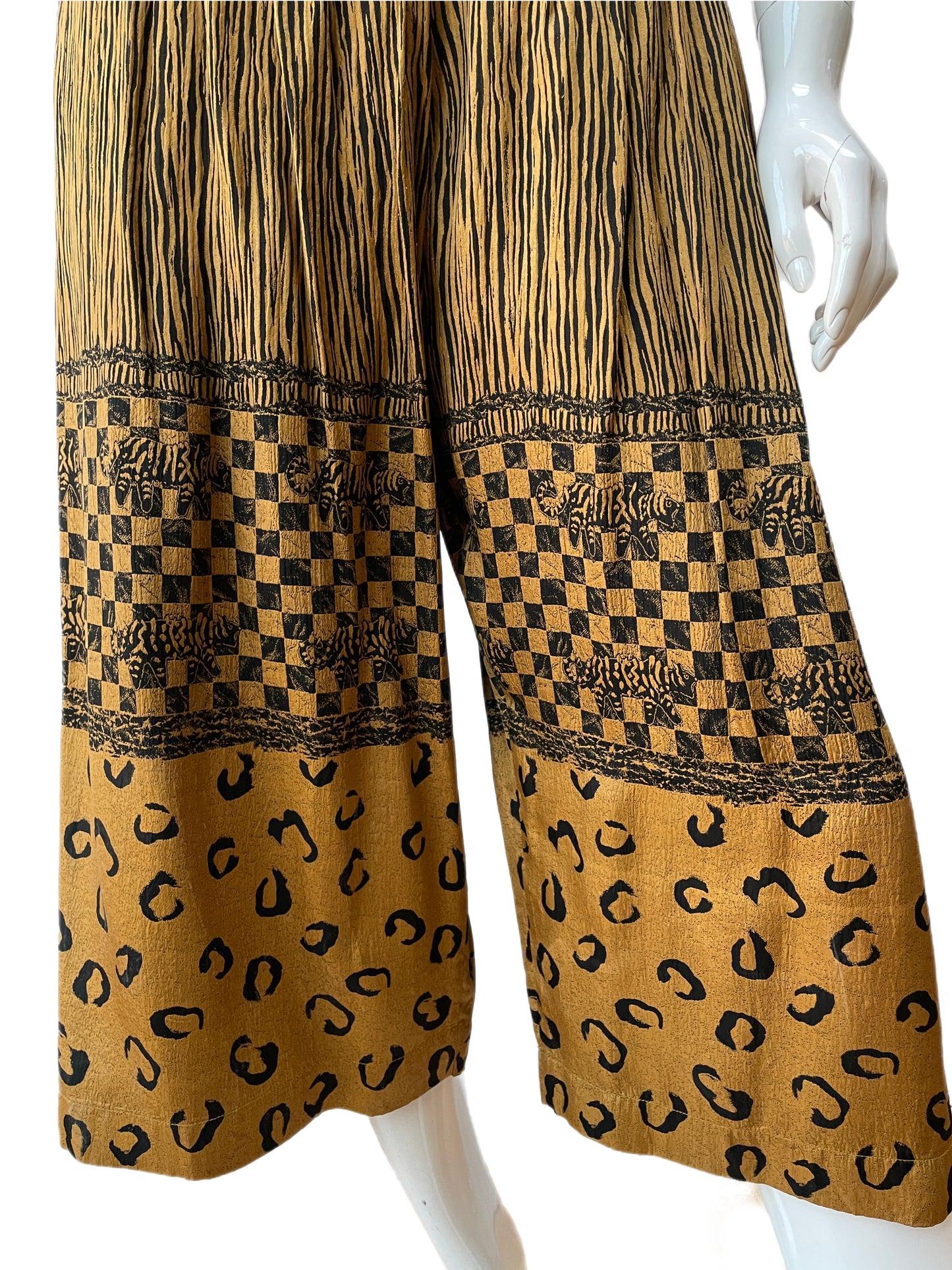 Issey Miyake Multi Print Fisherman Pants
