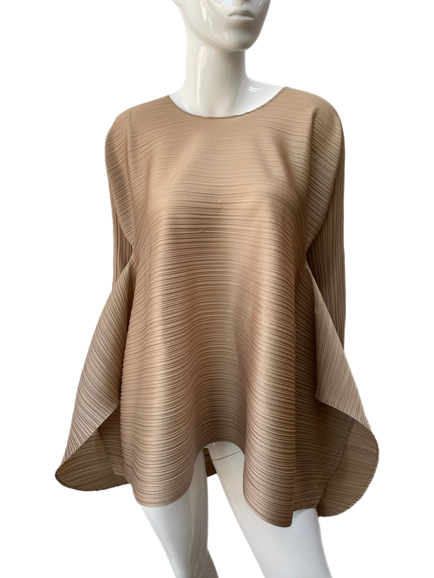 Issey Miyake Pleats Please Golden Tunic Blouse