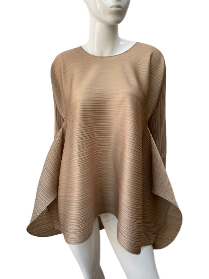 Issey Miyake Pleats Please Golden Tunic Blouse