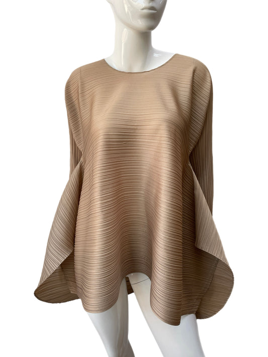 Issey Miyake Pleats Please Golden Tunic Blouse
