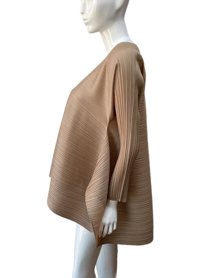 Issey Miyake Pleats Please Golden Tunic Blouse