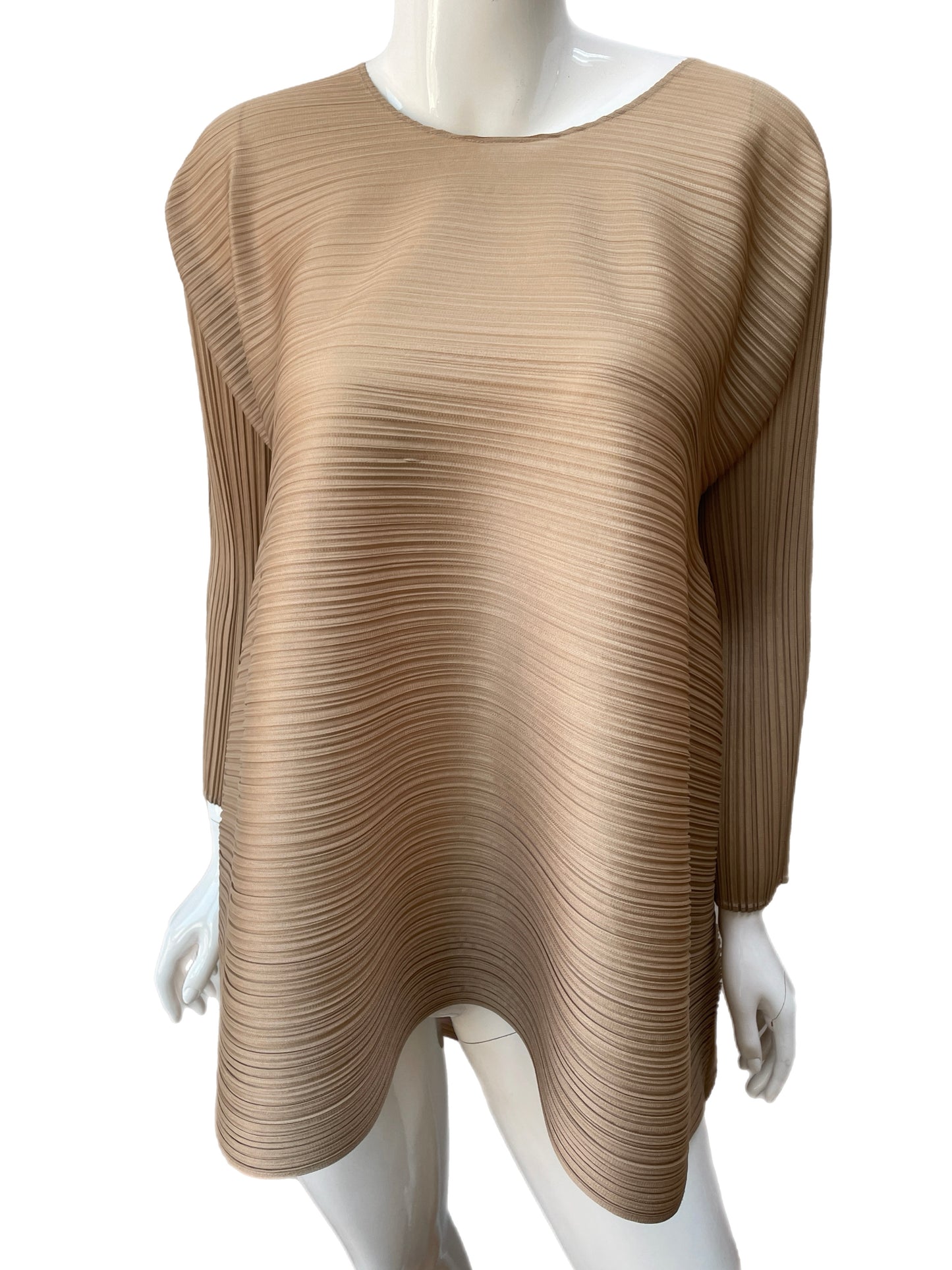 Issey Miyake Pleats Please Golden Tunic Blouse