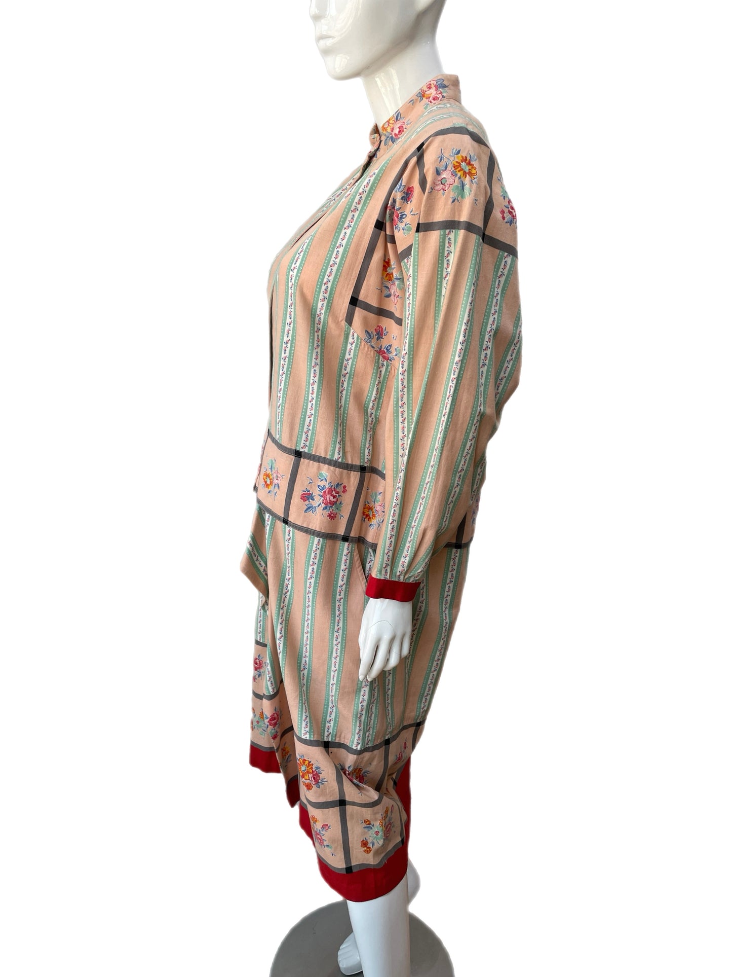 I.S. Issey Miyake Vintage Wallpaper Print Tunic Dress