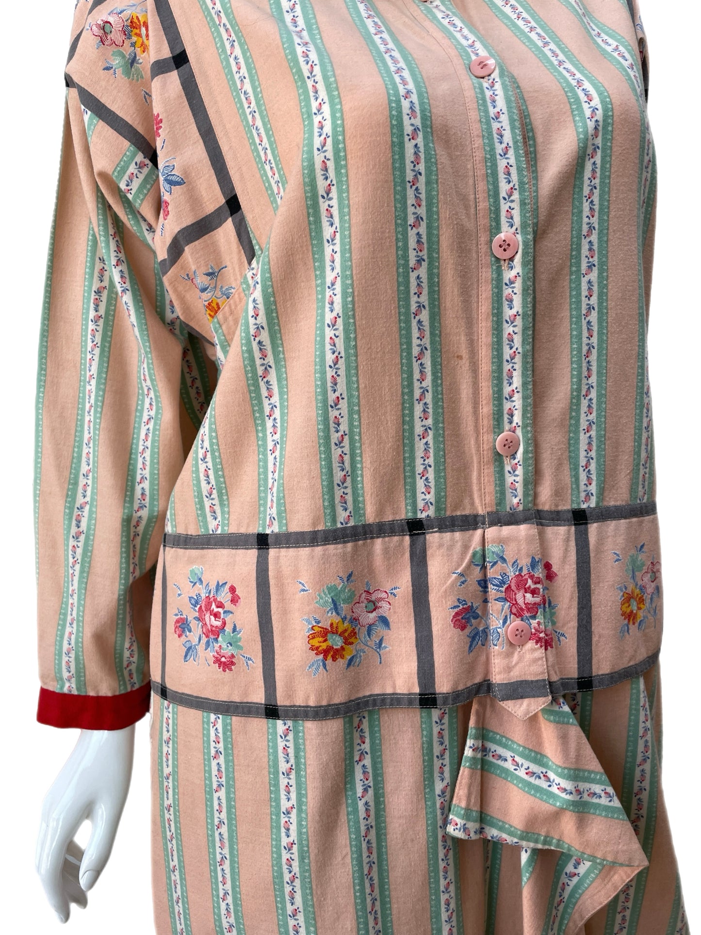 I.S. Issey Miyake Vintage Wallpaper Print Tunic Dress