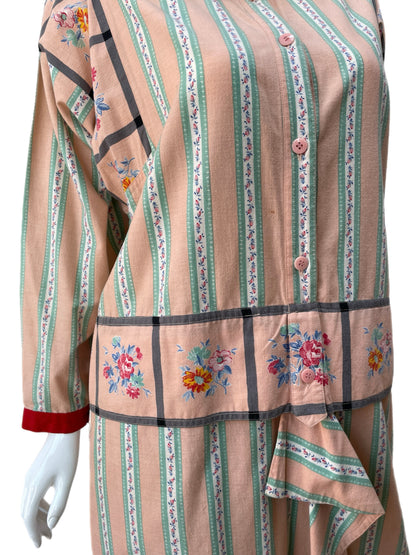 I.S. Issey Miyake Vintage Wallpaper Print Tunic Dress