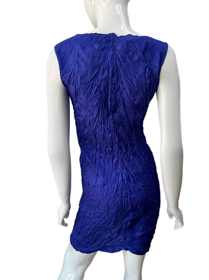 Issey Miyake Blue Crinkle Dress