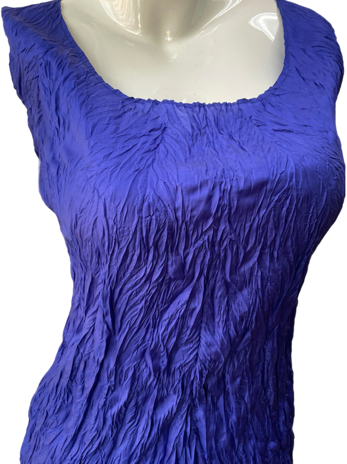 Issey Miyake Blue Crinkle Dress