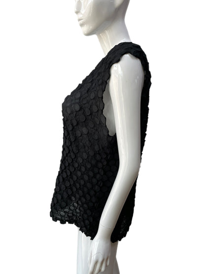 Issey Miyake Black 3D Suckers Tank Top