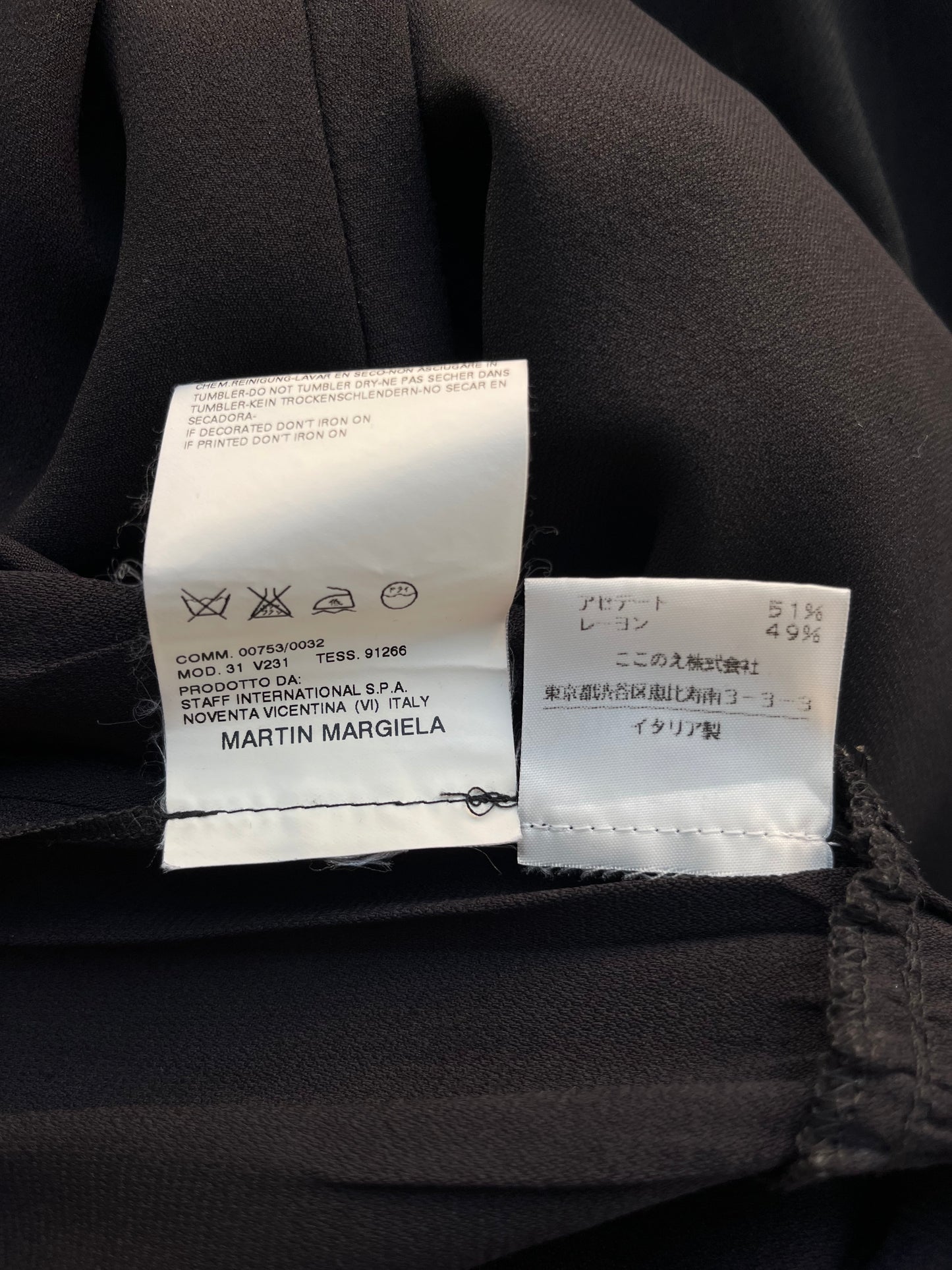 Margiela Creased Long Sleeve Dress