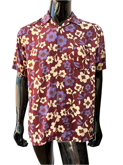 90’s Monsieur Nicole Floral Camp Shirt