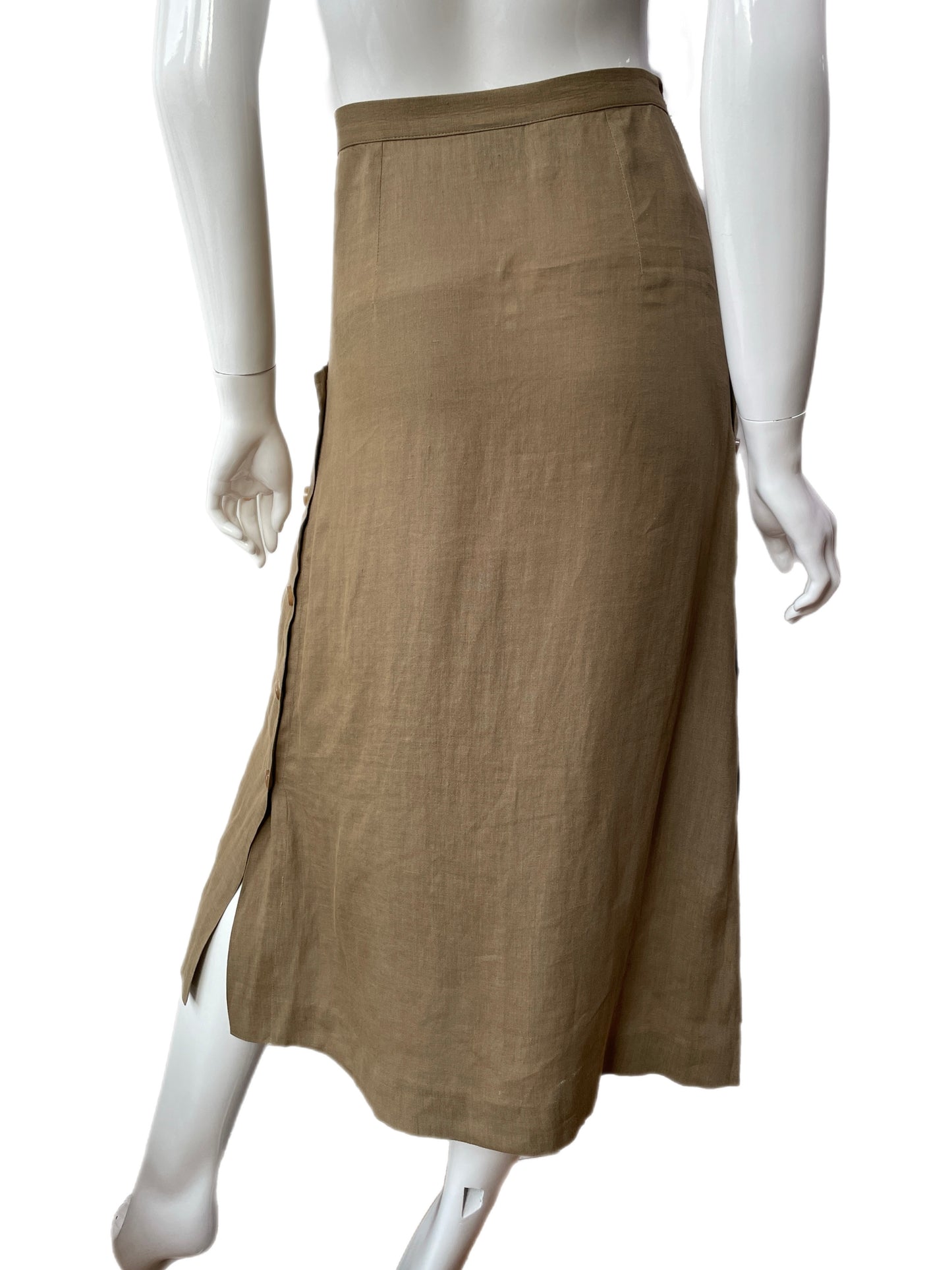 Moschino Cheap & Chic Linen Sailor Skirt