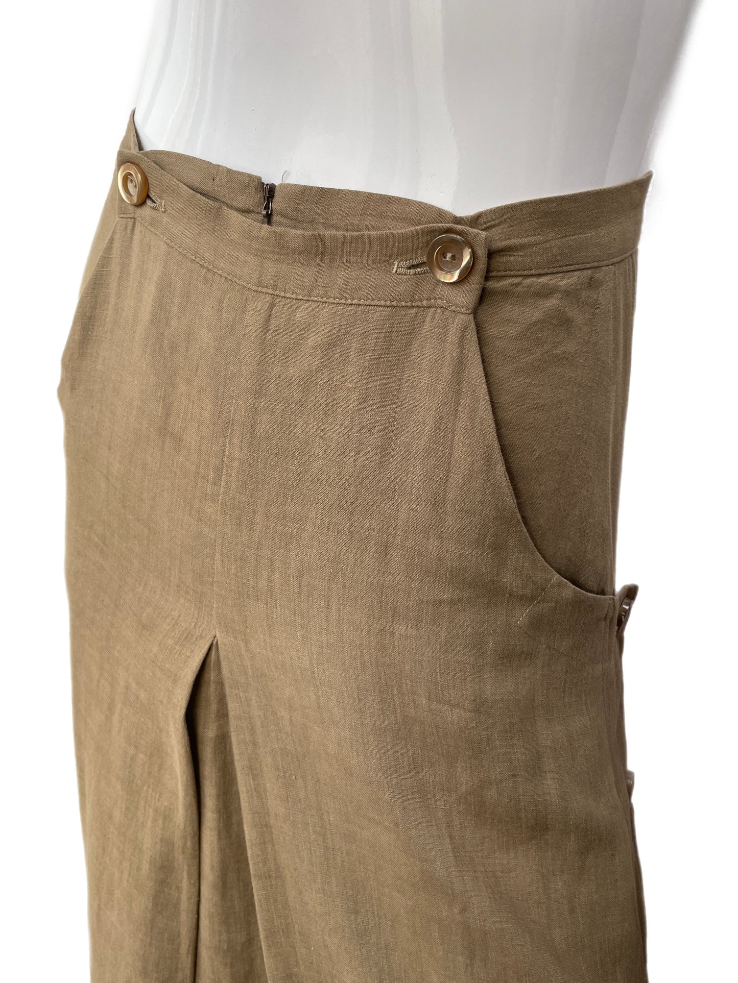 Moschino Cheap & Chic Linen Sailor Skirt