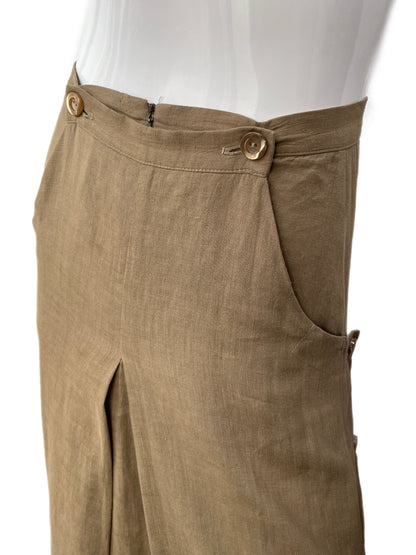 Moschino Cheap & Chic Linen Sailor Skirt