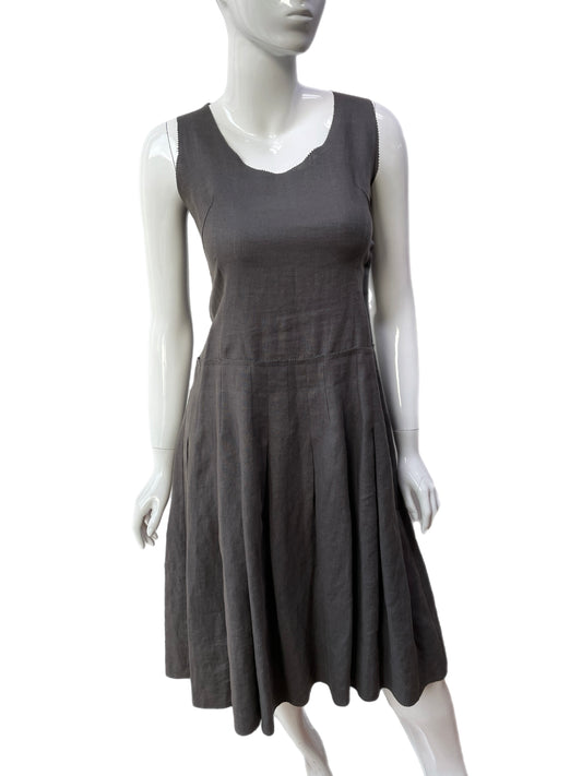 Clements Ribeiro Grey Linen Tank Dress