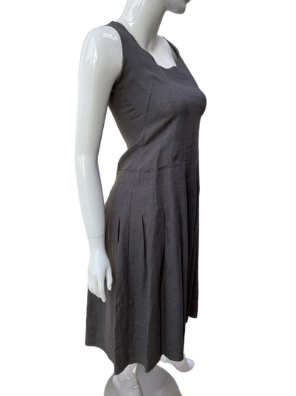 Clements Ribeiro Grey Linen Tank Dress