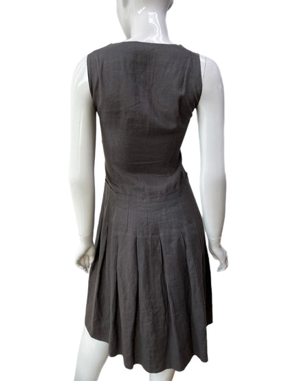 Clements Ribeiro Grey Linen Tank Dress