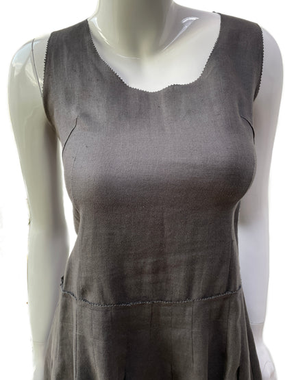 Clements Ribeiro Grey Linen Tank Dress