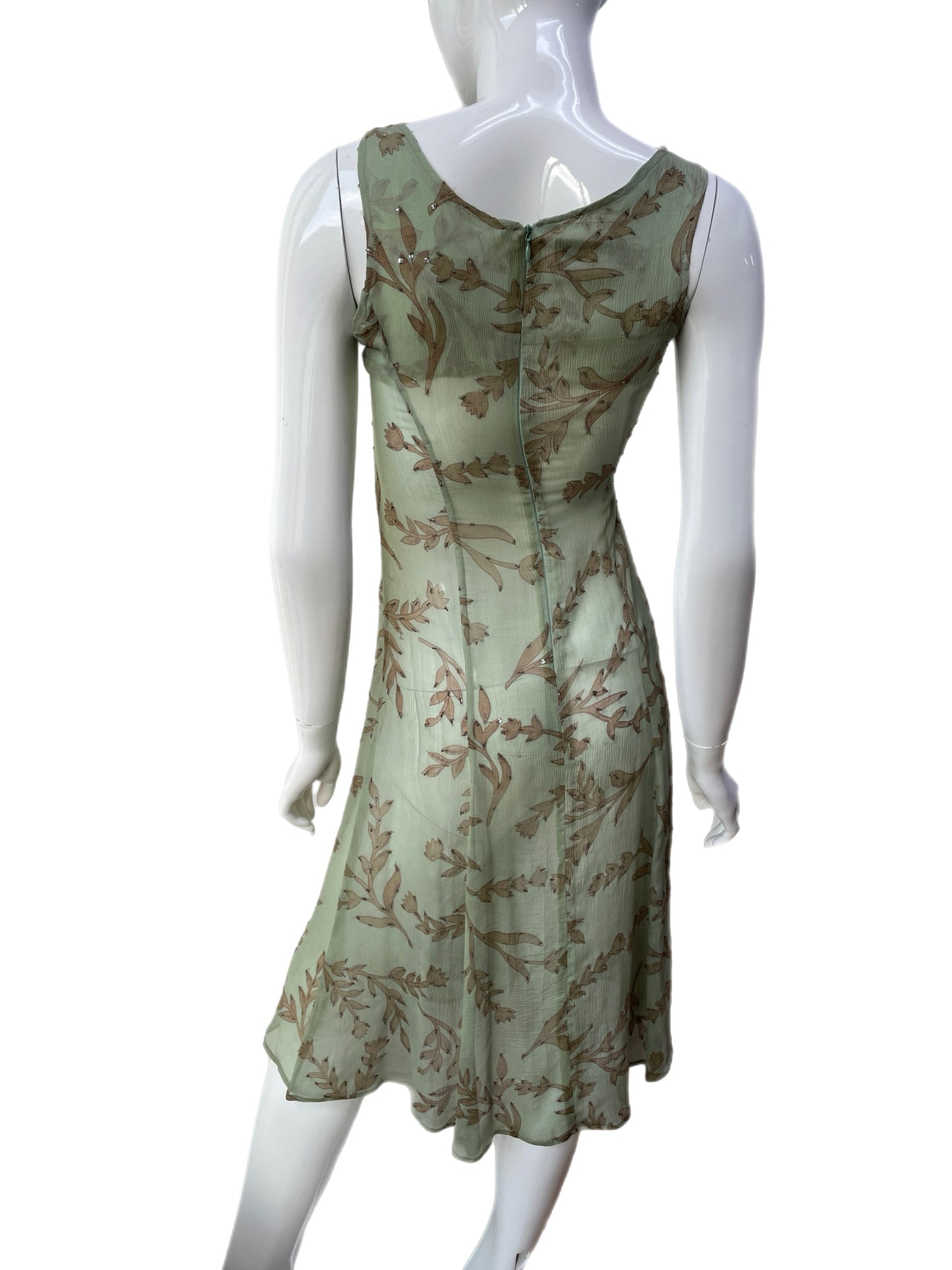 Katharine Hamnett Silk Chiffon Floral Dress