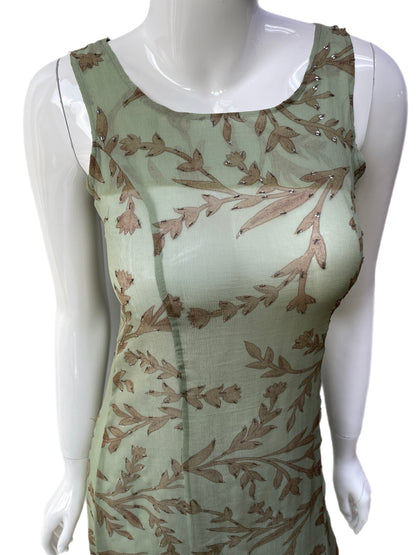 Katharine Hamnett Silk Chiffon Floral Dress