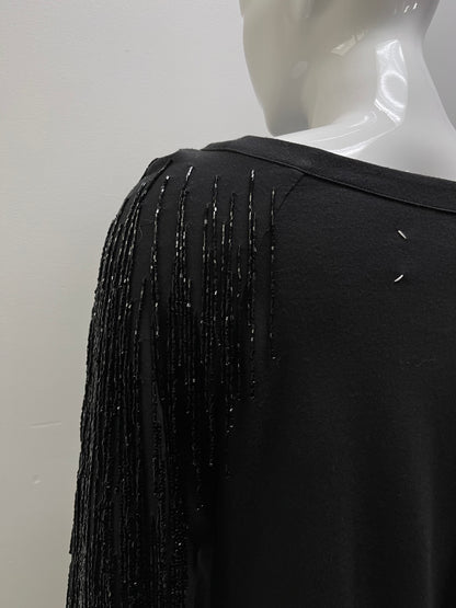 Margiela Fringe Beaded Sweatshirt