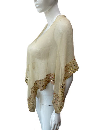Twin-Set Simona Barbieri Sequin poncho Top