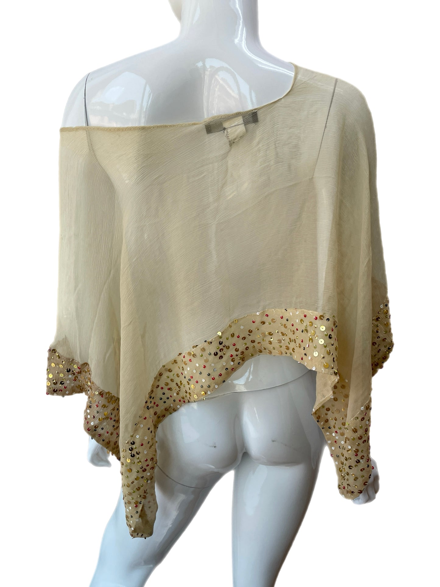 Twin-Set Simona Barbieri Sequin poncho Top