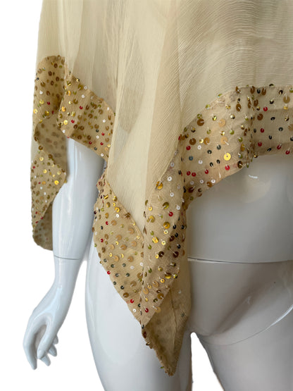 Twin-Set Simona Barbieri Sequin poncho Top